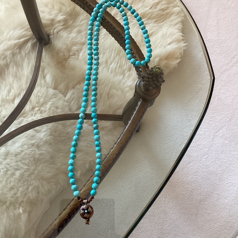 Turquoise with Locket Necklace